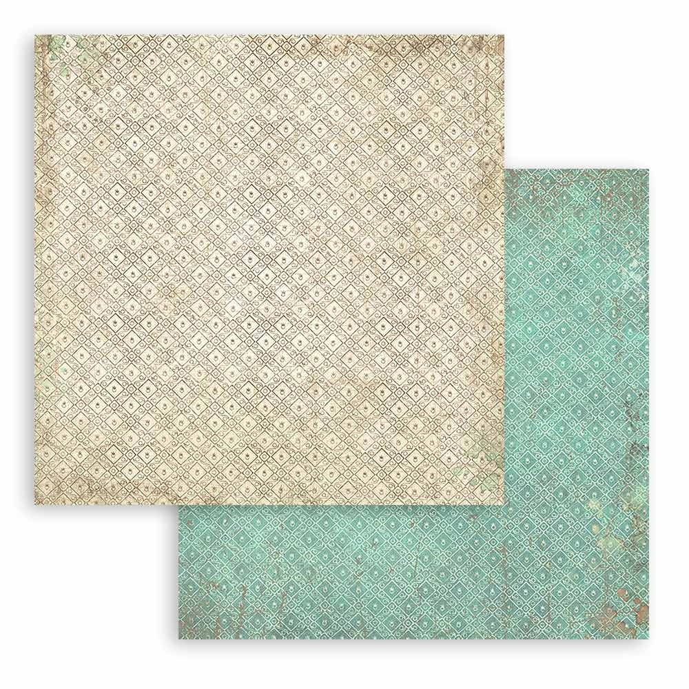 Stamperia Scrapbooking Pad 10 sheets cm 30,5x30,5 (12"x12") Maxi Background selection -  Brocante Antiques