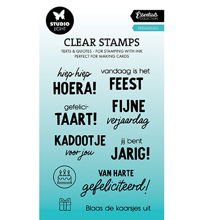 Studio Light SL Clear stamp Verjaardag Essentials nr.639