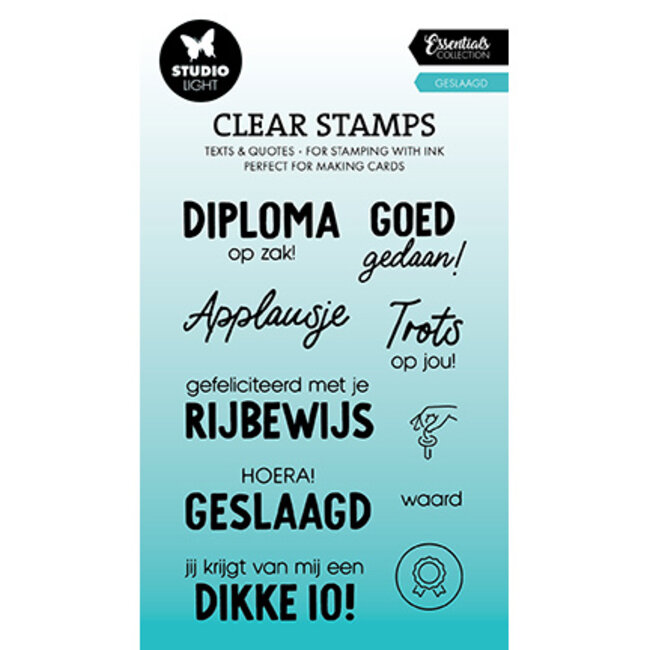 Studio Light SL Clear stamp Geslaagd Essentials nr.642