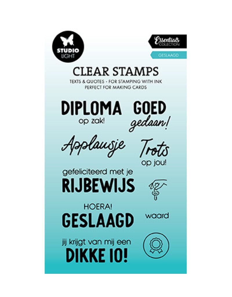 Studio Light SL Clear stamp Geslaagd Essentials nr.642