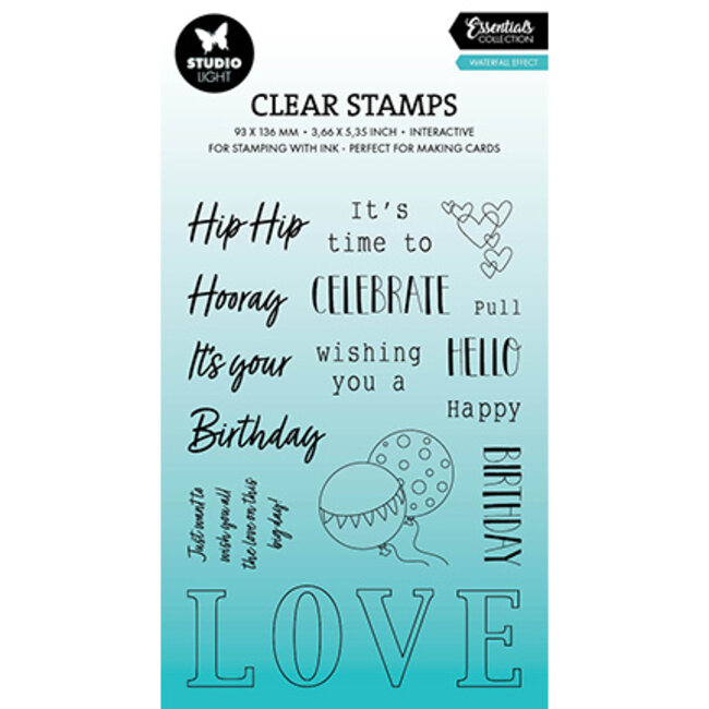Studio Light SL Clear stamp Waterfall effect Essentials nr.635