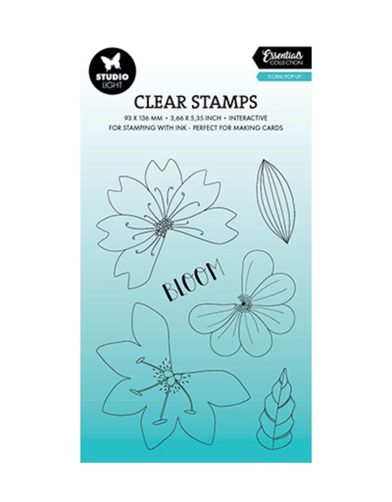 Studio Light SL Clear stamp Floral pop-up Essentials nr.634