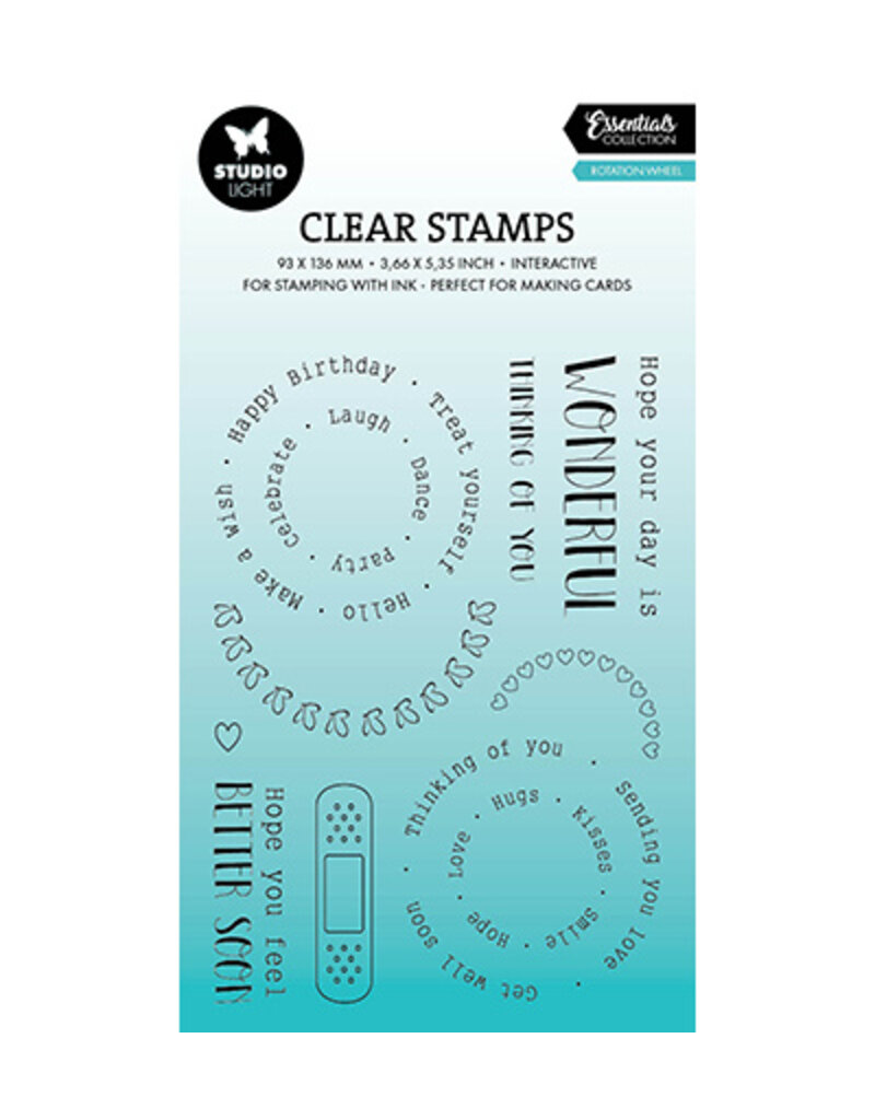 Studio Light SL Clear stamp Rotation wheel Essentials nr.633