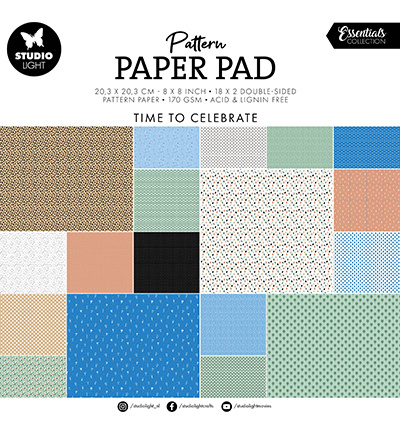Studio Light SL Pattern Paper Pad Background designs Essentials nr.154