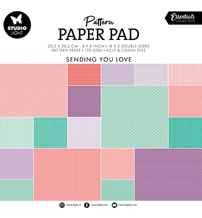 Studio Light SL Pattern Paper Pad Background designs Essentials nr.153