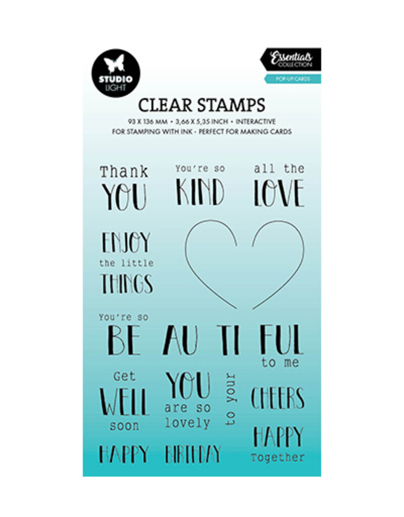 Studio Light SL Clear stamp Pop-up cards Essentials nr.636
