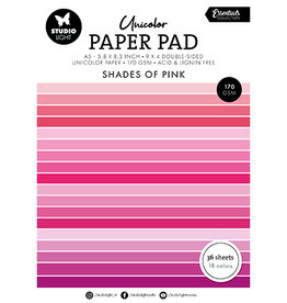 Studio Light SL Unicolor paper pad Shades of pink Essentials nr.155