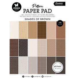 Studio Light SL Pattern paper pad Shades of brown Essentials nr.166