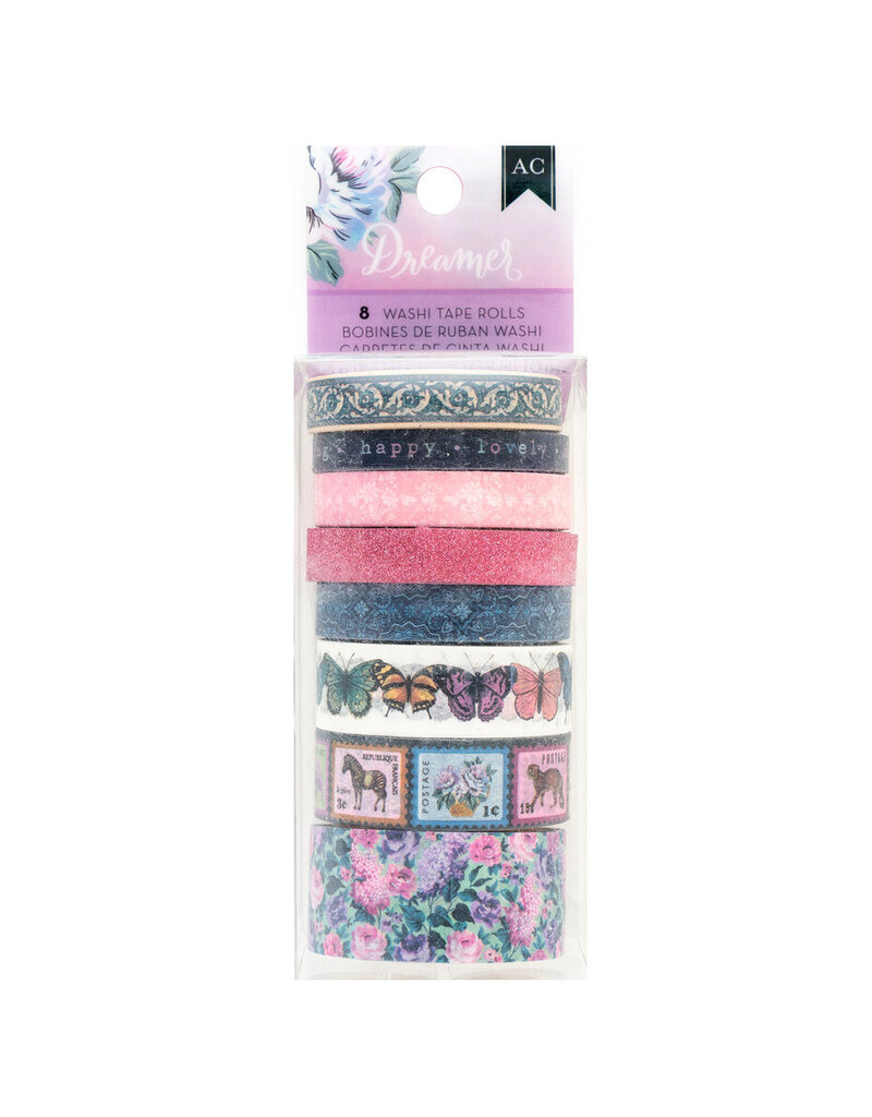 American Crafts Dreamer Washi Tape Spools (8pcs)