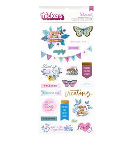 American Crafts Dreamer Thickers Foam Phrase Stickers (42pcs)