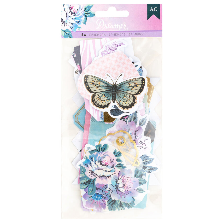 American Crafts Dreamer Ephemera Icons (60pcs)