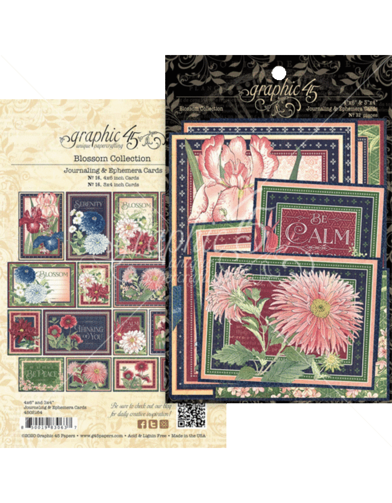 Graphic 45 Blossom Ephemera & Journaling Cards (4502164)