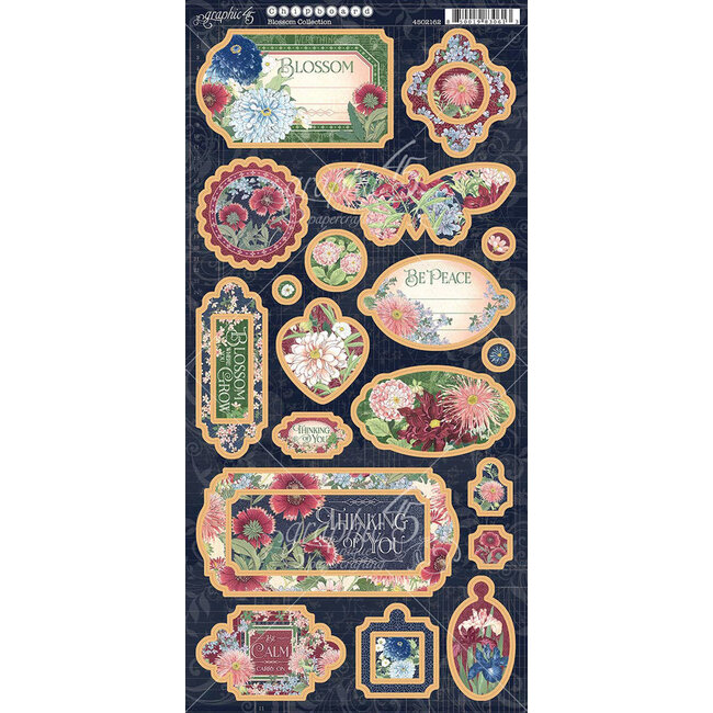 Graphic 45 Blossom Chipboard