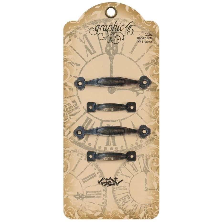 Graphic 45 Metal Handle Sets (4pcs)