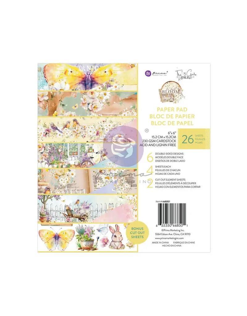 Prima Marketing Prima Marketing Inc In Full Bloom 6x6 Inch Paper Pad