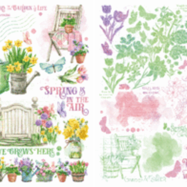 Graphic 45 Grow with Love Rub-On Transfers