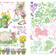 Graphic 45 Grow with Love Rub-On Transfers