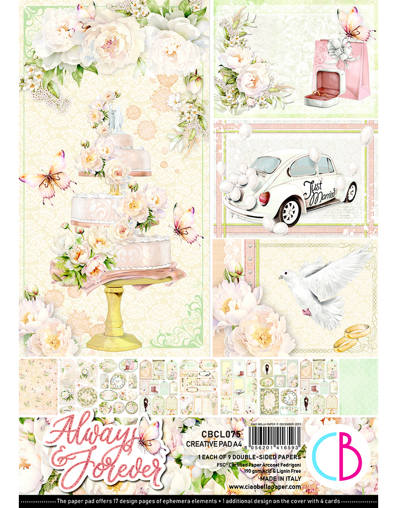 Ciao Bella ALWAYS & FOREVER CREATIVE PAD A4
