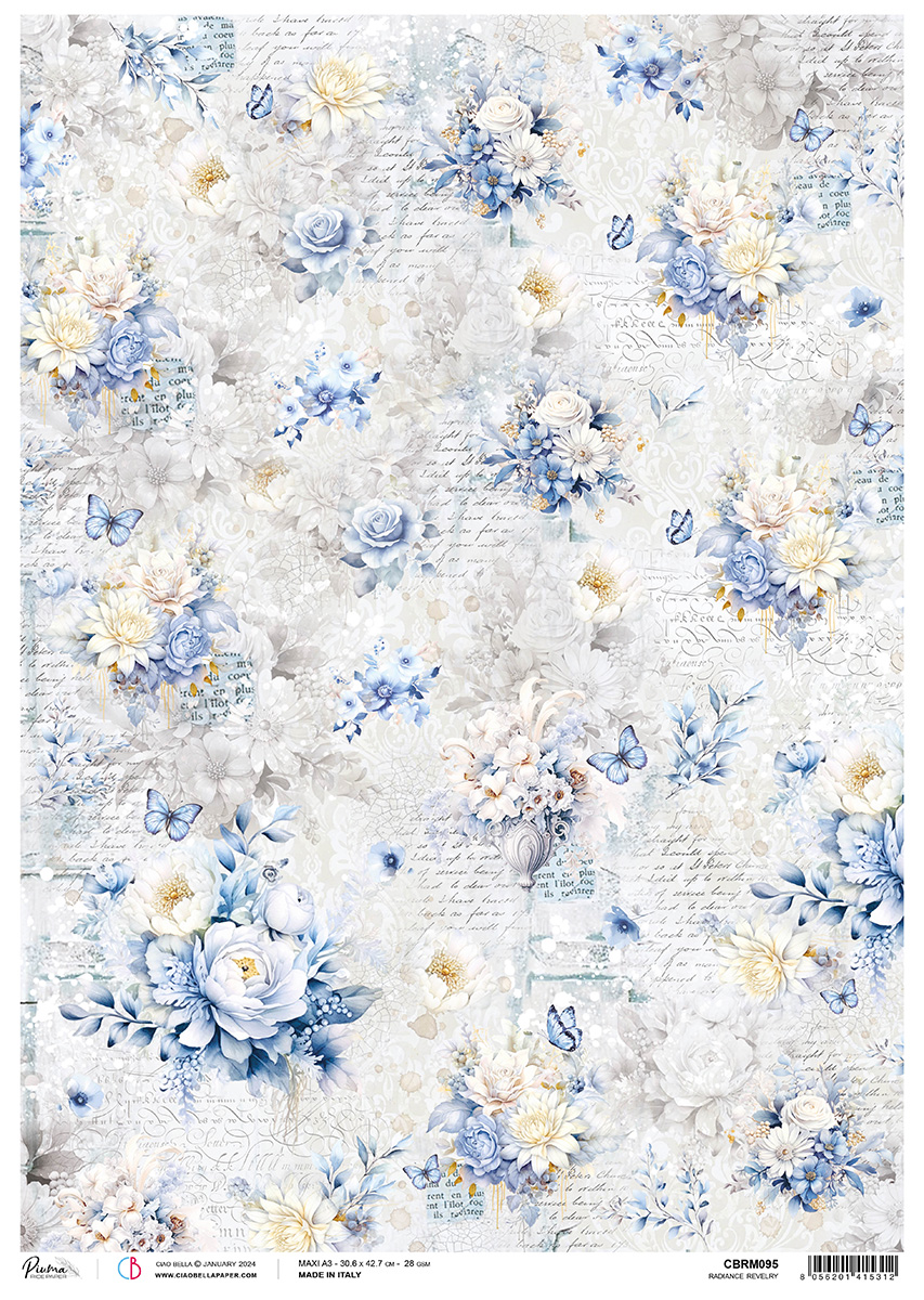 Ciao Bella RICE PAPER A3 RADIANCE REVELRY