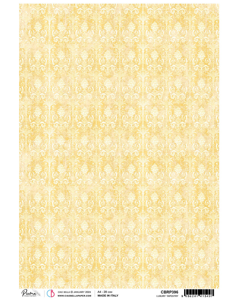 Ciao Bella RICE PAPER A4 LUXURY TAPESTRY