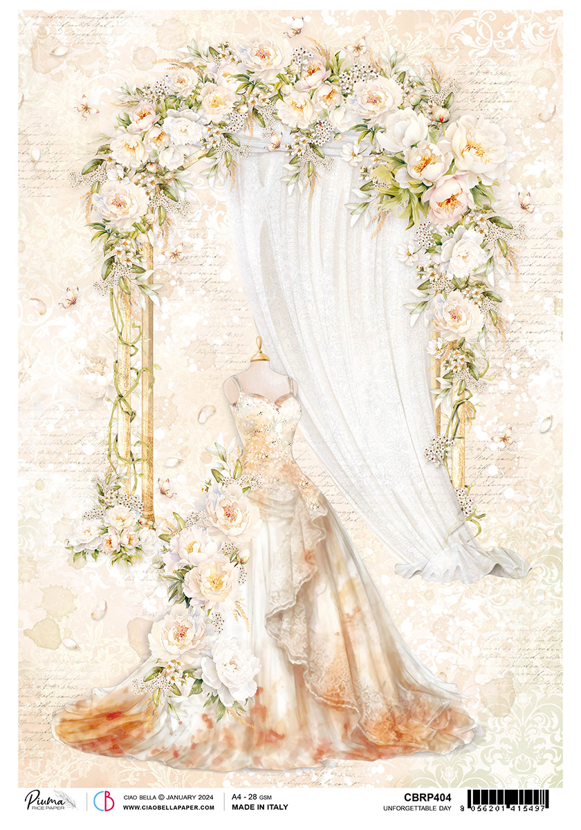 Ciao Bella RICE PAPER A4 UNFORGETTABLE DAY