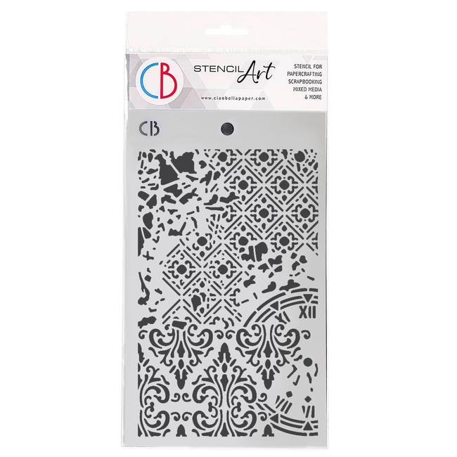 Ciao Bella TEXTURE STENCIL 5"X8" INFINITE ILLUSIONS