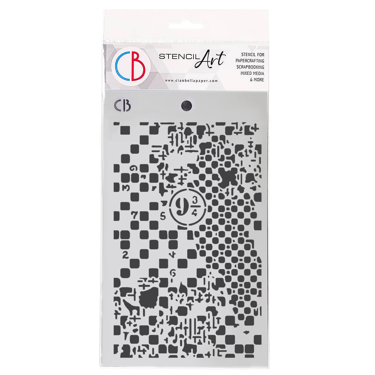 Ciao Bella TEXTURE STENCIL 5"X8" ENIGMATIC ESSENCE