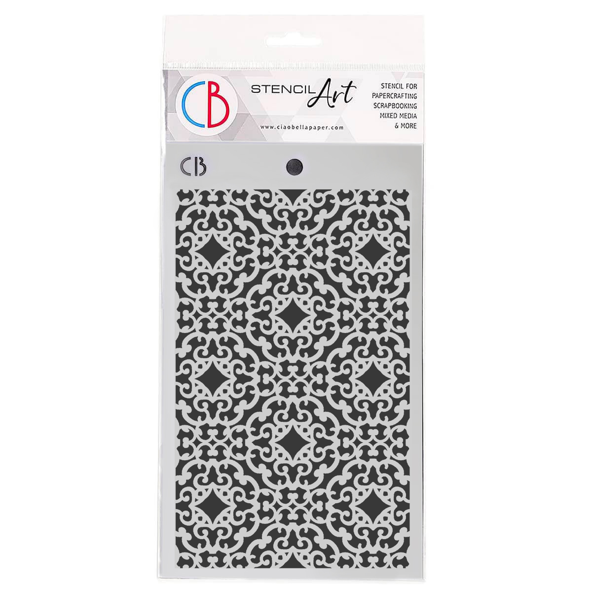 Ciao Bella TEXTURE STENCIL 5"X8" PRECIOUS MOMENTS