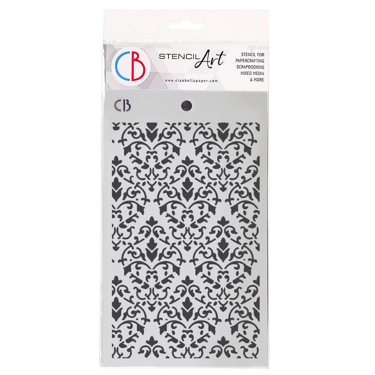 Ciao Bella TEXTURE STENCIL 5"X8" GEORGIAN INTRIGUE