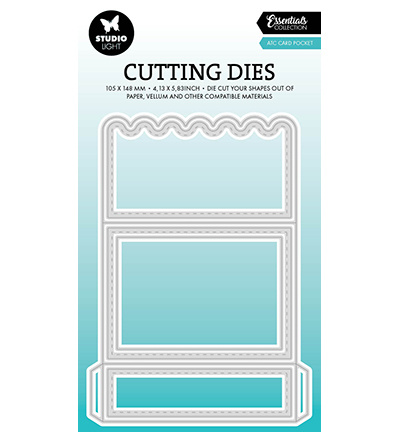 Studio Light SL Cutting dies ATC card pocket Essentials nr.789