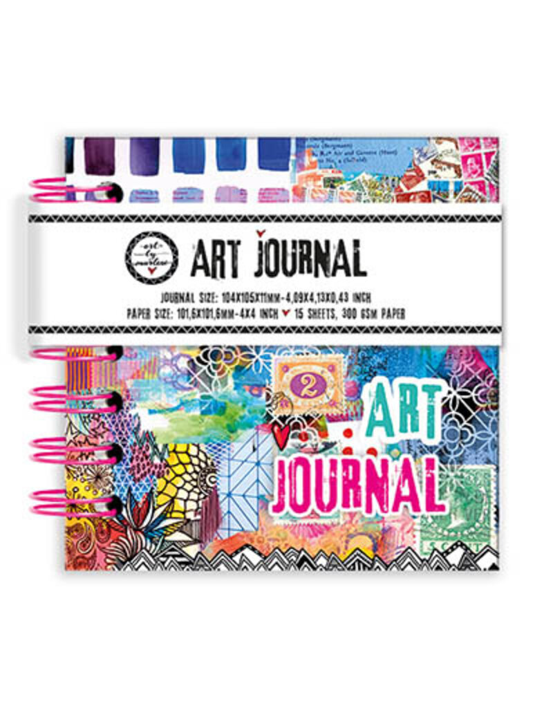 Studio Light ABM Art journal 104x105mm, 15 sheets 300gr paper nr.12