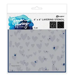 Ranger• Simon Hurley Ranger • Simon Hurley Create Layering Stencils Happy Hearts 2pcs