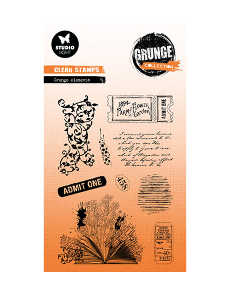 Studio Light SL Clear stamp Grunge elements Grunge Collection nr.607