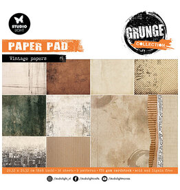 Studio Light SL Paper pad Vintage papers Grunge Collection nr.136