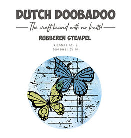 Dutch Doobadoo DDBD Rubber stamp 2 ATC Butterfly