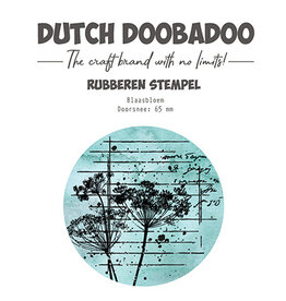 Dutch Doobadoo DDBD Rubber stamp 3 ATC Flower