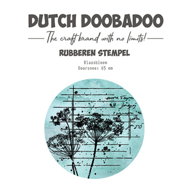 Dutch Doobadoo DDBD Rubber stamp 3 ATC Flower