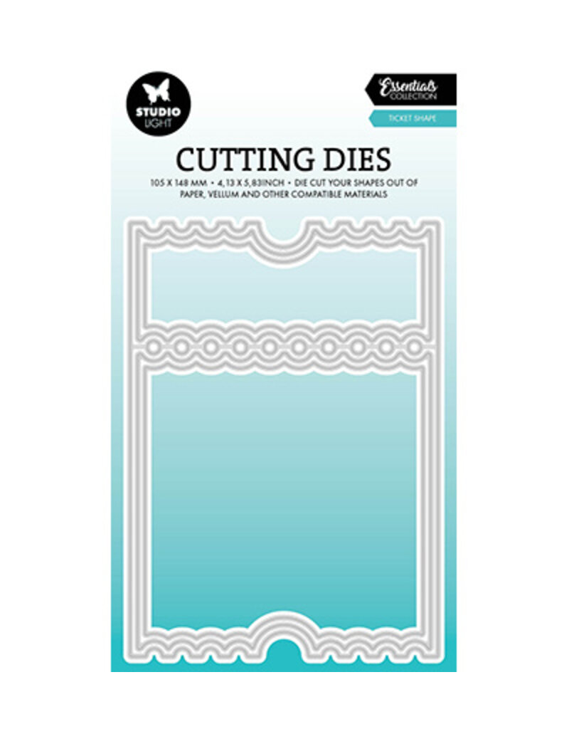 Studio Light SL Cutting dies Ticket card shape Essentials nr.822