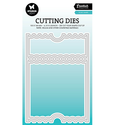 Studio Light SL Cutting dies Ticket card shape Essentials nr.822