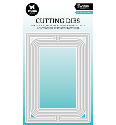 SL Cutting dies Rectangle card shape Essentials nr.823 - Scraphut