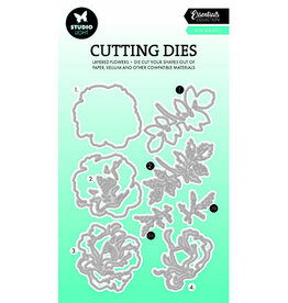 Studio Light SL Cutting Dies Layered - Rose & leaves Essentials nr.810