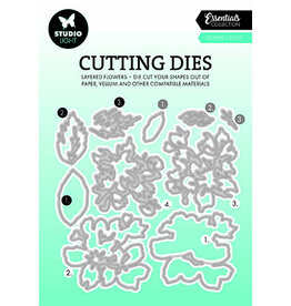 Studio Light SL Cutting Dies Layered - Flower cluster Essentials nr.811