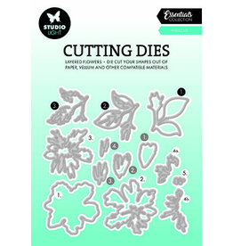 Studio Light SL Cutting Dies Layered - Hibiscus Essentials nr.812