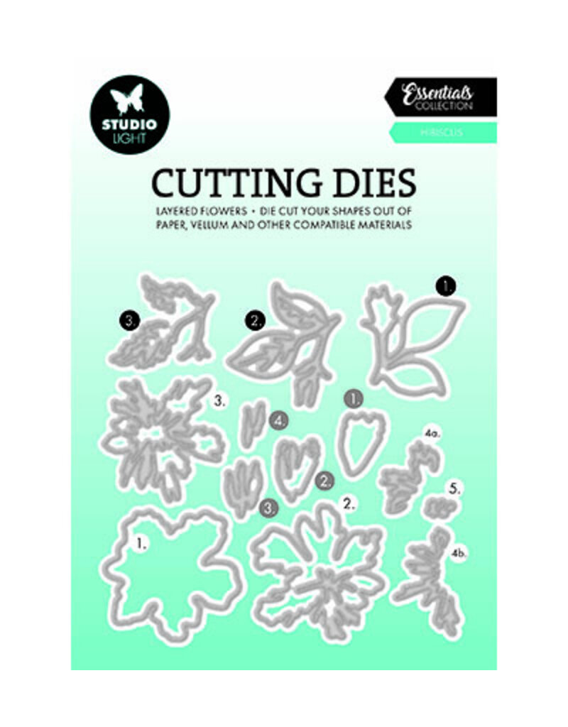 Studio Light  SL Cutting Dies Layered - Hibiscus Essentials nr.812