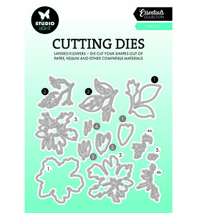 Studio Light SL Cutting Dies Layered - Hibiscus Essentials nr.812