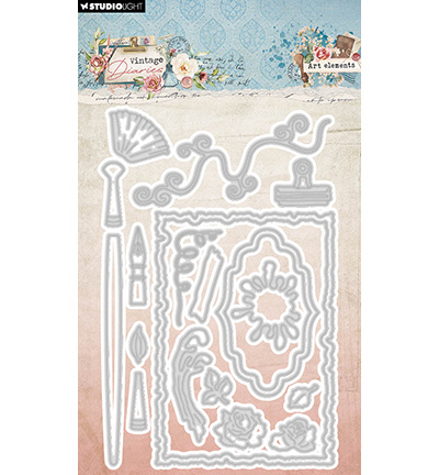 Studio Light SL Cutting dies Art elements Vintage Diaries nr.814