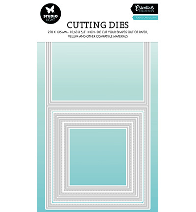 Studio Light SL Cutting Dies Folded card square Essentials nr.437