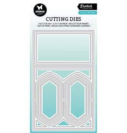 Studio Light SL Cutting Dies Zig-zag card shape Essentials nr.448