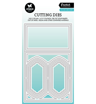 Studio Light SL Cutting Dies Zig-zag card shape Essentials nr.448