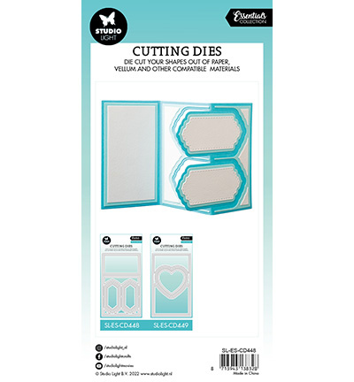 Studio Light SL Cutting Dies Zig-zag card shape Essentials nr.448